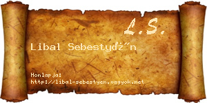 Libal Sebestyén névjegykártya